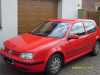VW Golf 1.4 16V rok výroby 1999,červená barva,klima,servo,ABS,4xairbagnajeto 127tis.km.