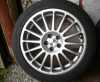 Prodám ALU OZ Racing z Alfa romeo 156. 2x pneu Dunlop 6mm, 2x pneu Goodyear 3mm 225/45/17; kola 5x98, 7,5palce, ET35